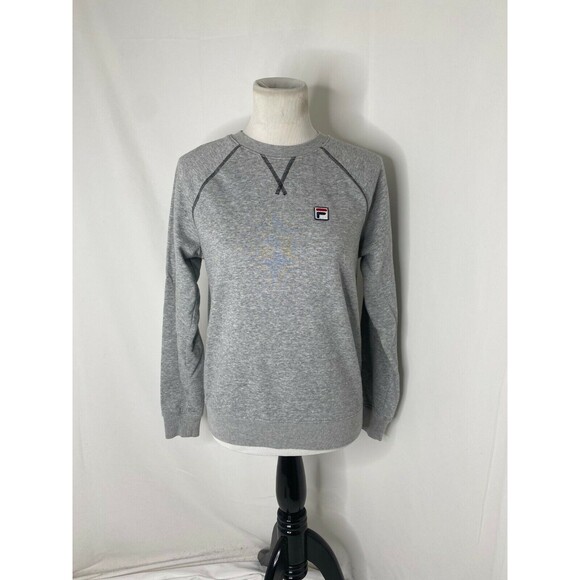 Fila Women's Sweatshirt Grey Long Sleeve Crewneck Size Small - Picture 2 of 7